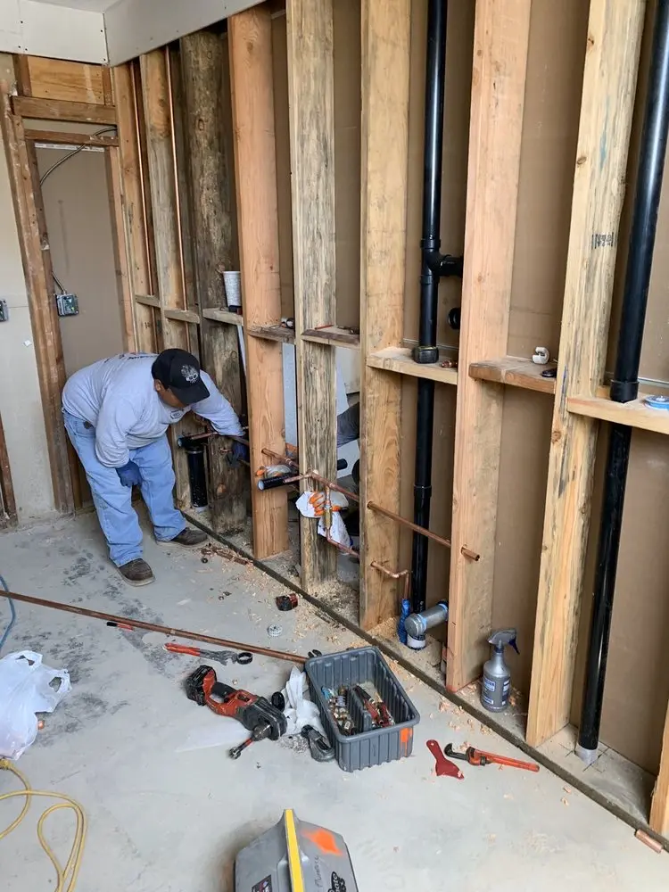 Commercial rough-in plumbing for Gas Line Repair in The Meadows